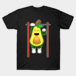 Avocado Bodybuilder Pull ups Fitness T-Shirt